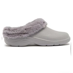 NEW Union Bay faux fur silver mules